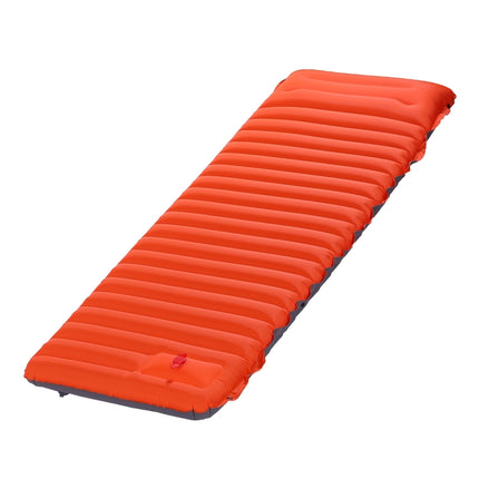 Outdoor Camping Foot Type Automatic Portable Inflatable Bed Beach Mat Picnic Mat Folding TPU Air Cushion(Orange With Gray)-garmade.com