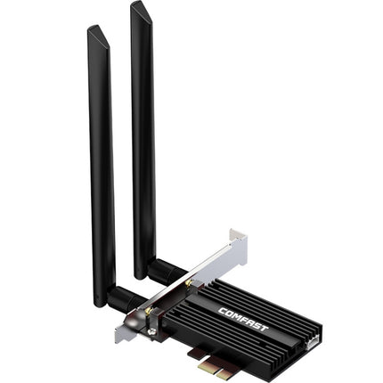 COMFAST Gaming Game 3000Mbps Gigabit Dual-Frequency Wireless Desktop Computer PCIE Wireless Network Card, Coverage: AX200 PRO-garmade.com