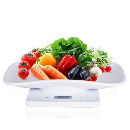 Mini Pet Scale Baking Kitchen Electronic Scale, Specification: 10kg/1g(White)-garmade.com