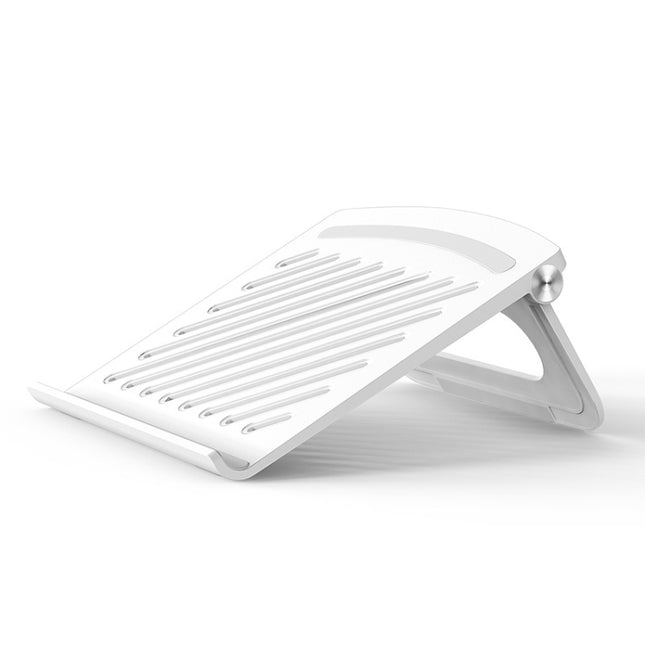 D1601 Laptop Support Folding Heightening Lifting Plate Cooling Bracket(White)-garmade.com