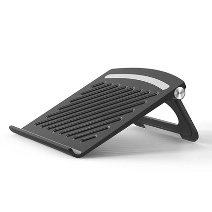 D1601 Laptop Support Folding Heightening Lifting Plate Cooling Bracket(Black)-garmade.com