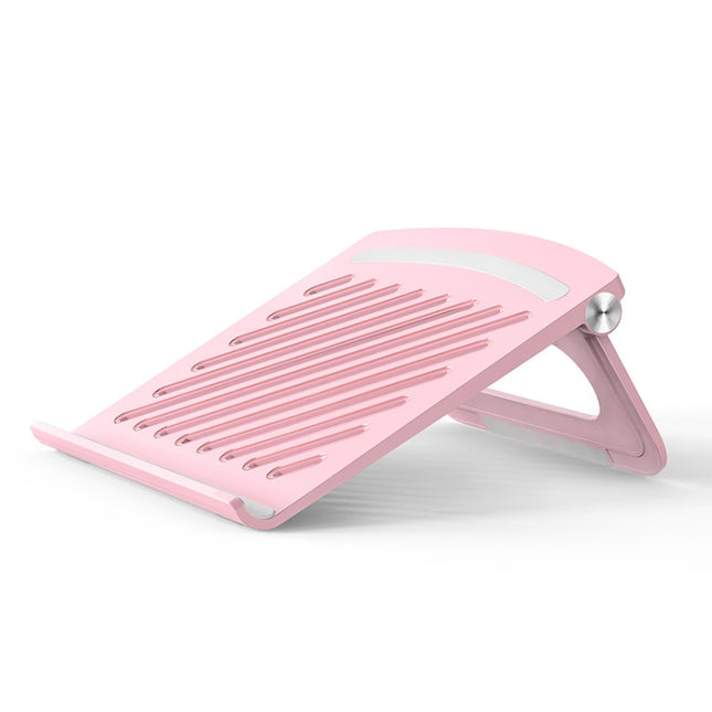 D1601 Laptop Support Folding Heightening Lifting Plate Cooling Bracket(Pink)-garmade.com