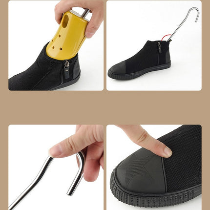 Plastic Shoe Tree Shoe Expander Adjustable Boot Stay(Support Wide Small 36-40 )-garmade.com