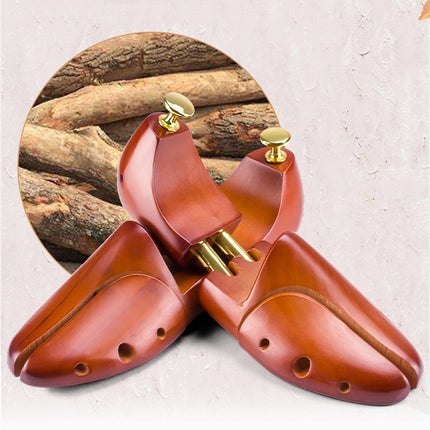 1 Pair Solid Wood Retractable Shoe Last Adjustable Shoe Supporter Shaping Moisture-Proof Shoe Support(45-46 )-garmade.com