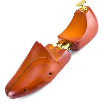 1 Pair Solid Wood Retractable Shoe Last Adjustable Shoe Supporter Shaping Moisture-Proof Shoe Support(45-46 )-garmade.com