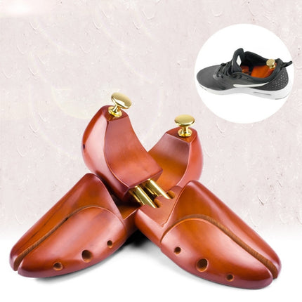 1 Pair Solid Wood Retractable Shoe Last Adjustable Shoe Supporter Shaping Moisture-Proof Shoe Support(43-44)-garmade.com