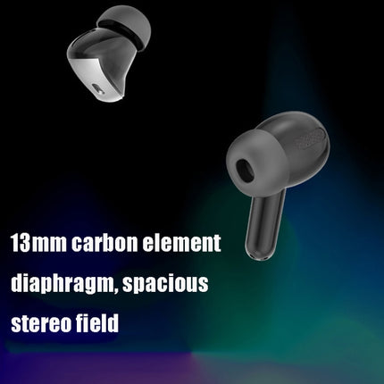 Wireless Touch Digital Display Bluetooth Earphone(Black)-garmade.com