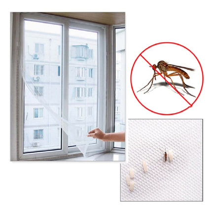 DIY Fly Mosquito Bug Mesh Window Screen Self-adhesive Anti-mosquito Net（13X15cm)-garmade.com