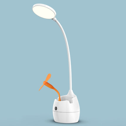 Rechargeable 2500mAh Student Writing Reading Learning Desk Lamp with Pen Holder-garmade.com