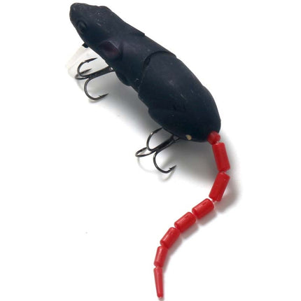 15.5cm15.5g Broken Mouse Minnow Bait Lure Hard Bait Fake Bait Fishing Tackle(No. 1 Black )-garmade.com