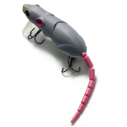 15.5cm15.5g Broken Mouse Minnow Bait Lure Hard Bait Fake Bait Fishing Tackle( No. 3 Gray)-garmade.com
