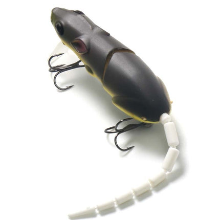 15.5cm15.5g Broken Mouse Minnow Bait Lure Hard Bait Fake Bait Fishing Tackle( No. 4 Brown)-garmade.com