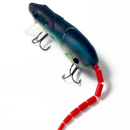 15.5cm15.5g Broken Mouse Minnow Bait Lure Hard Bait Fake Bait Fishing Tackle( No. 5 Green )-garmade.com