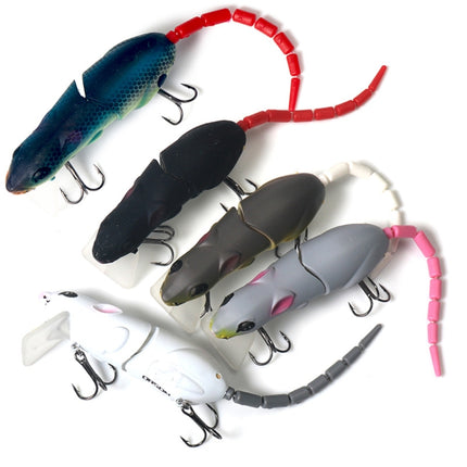 15.5cm15.5g Broken Mouse Minnow Bait Lure Hard Bait Fake Bait Fishing Tackle( No. 5 Green )-garmade.com