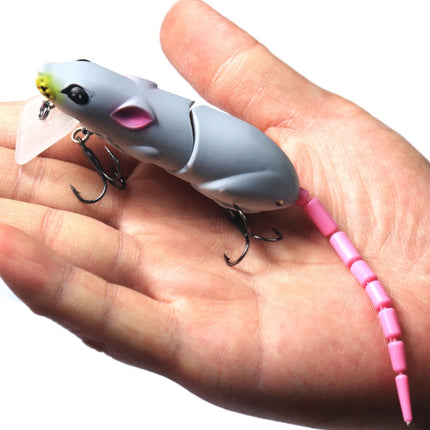 15.5cm15.5g Broken Mouse Minnow Bait Lure Hard Bait Fake Bait Fishing Tackle(No. 1 Black )-garmade.com