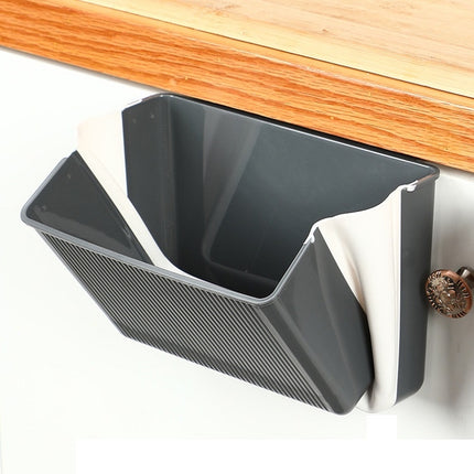 Portable Kitchen Sorting Wall-Mounted Folding Trash Can(Gray)-garmade.com