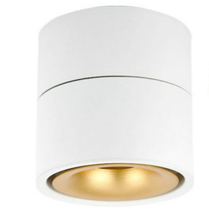 360 Degrees Rotatable Foldable COB LED Background Spot Light Surface Mounted Ceiling Lamp, Wattage:5W, Emitting Color:Warm White(White Gold)-garmade.com