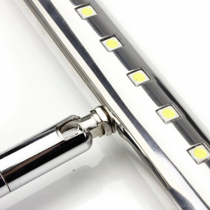5W LED Wall Lamp Stainless Steel Bathroom Mirror Light, Model:40CM With Switch(White Light)-garmade.com