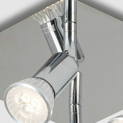 12W Square Spotlight LED Ceiling Light With Adjustable Mirror Front Light, Emitting Color:White LIght-garmade.com
