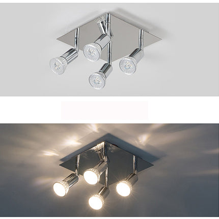 12W Square Spotlight LED Ceiling Light With Adjustable Mirror Front Light, Emitting Color:White LIght-garmade.com