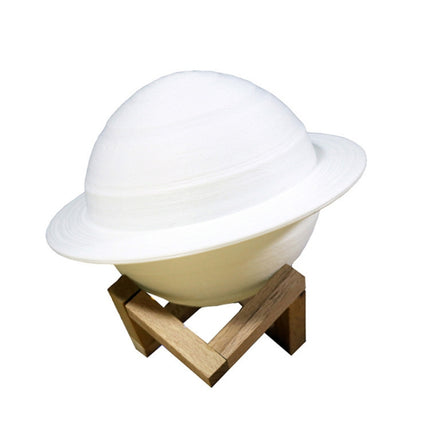3D Printing LED Saturn Night Light USB Planet Lamp, Size:16cm, Style:Touch Control 3-Colors-garmade.com