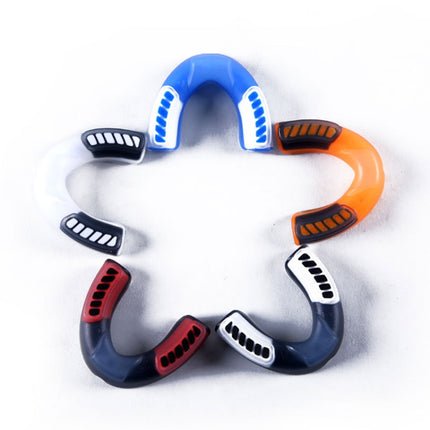 Anotherboxer Taekwondo Sanda Boxing Single-Sided Mouthguards, Size:S(White Black)-garmade.com