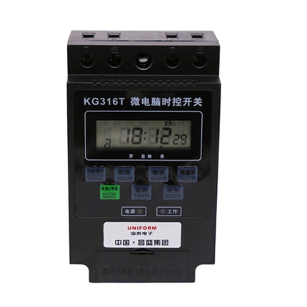 KG316T Microcomputer Automatic Timing Switch High-Power Time Controller 220V 30A Transformer-garmade.com
