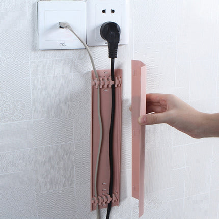 BF1805 5 PCS Plastic Concealed Cable Stick-On Cable Management Box(Pink)-garmade.com