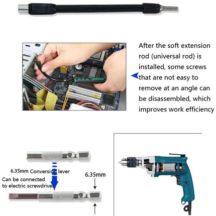 60 in 1 S2 Mobile Phone Notebook Computer Disassembly Tool Repair Phillips Screwdriver(Black)-garmade.com