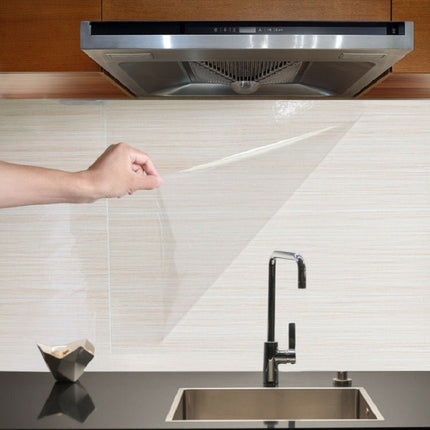 5 PCS Kitchen Tile Oil-Proof Wallpaper Stovetop Waterproof Transparent Wallpaper-garmade.com