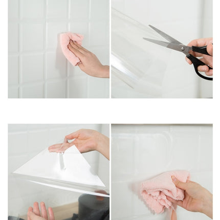 5 PCS Kitchen Tile Oil-Proof Wallpaper Stovetop Waterproof Transparent Wallpaper-garmade.com