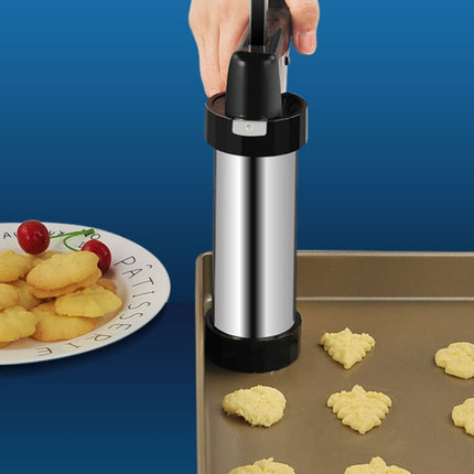 Multi-Function Stainless Steel Piping Gun Set Cookie Biscuits Hand Pressing Biscuit Machine Household DIY Baking Tools-garmade.com