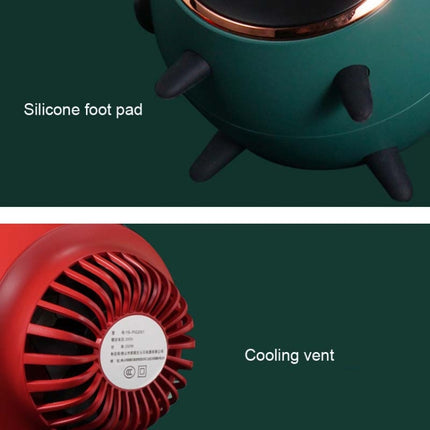200W Mini Desktop Air Heater Plasma Purification Heater Little Sun,CN Plug( Red )-garmade.com