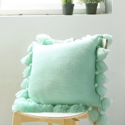 Home Furnishings Lantern Ball Pillowscase Without Core, Size: 45x45cm(Mint Green)-garmade.com