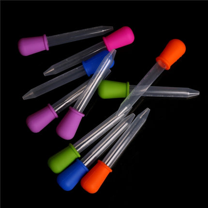 3 PCS 5ML Clear Silicone Small Plastic Feeding Medicine Liquid Graduated Pipette Dropper, Size: 12 x 2cm-garmade.com