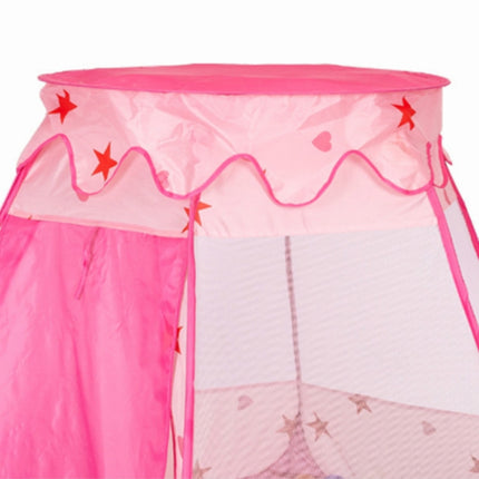Children Indoor Foldable Hexagonal Tent Game House(Pink)-garmade.com