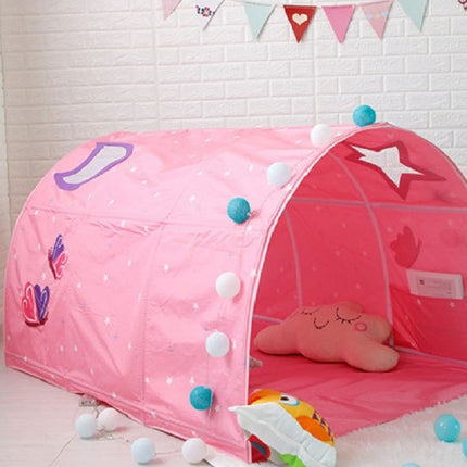 Children Home Bed Crawl Tunnel Game House Tent, Style:Pink-garmade.com