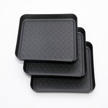 3 PCS Plastic Multi-Function Tray Shoe Tray Pet Feeding Tray-garmade.com