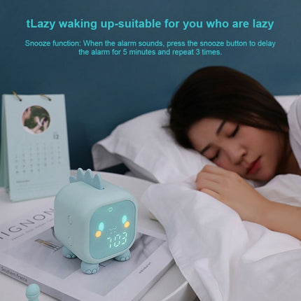 XR-MM-C2007 Multifunctional Smart Night Light Desktop Children Student LED Digital Alarm Clock(Green)-garmade.com