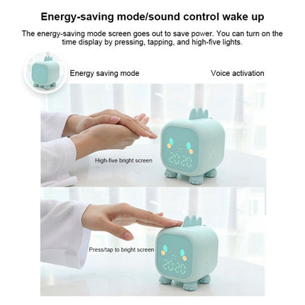 XR-MM-C2007 Multifunctional Smart Night Light Desktop Children Student LED Digital Alarm Clock(Green)-garmade.com