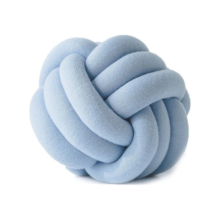 Hand-Made Knotted Ball Pillow, Size: Diameter: 25~30cm(Sky Blue)-garmade.com