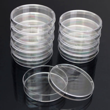 10 PCS Polystyrene Sterile Petri Dishes Bacteria Dish Laboratory Biological Scientific Lab Supplies, Size:55mm-garmade.com