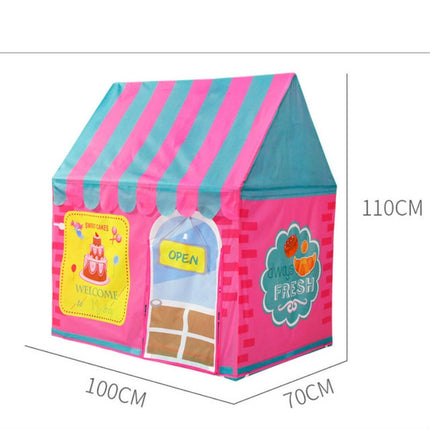 Children Indoor Toy House Yurt Game Tent(Orange)-garmade.com