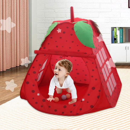Children Indoor Tent toy Cartoon Strawberry Type Game House-garmade.com
