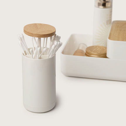 Dual-Purpose Toothpick Cotton Swab Storage Box Household Automatic Push-Type Portable Storage Box-garmade.com