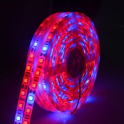 5m 300 LEDs SMD 5050 Full Spectrum LED Strip Light Fitolampy Grow Lights for Greenhouse Hydroponic Plant Waterproof(5 Red 1 Blue)-garmade.com