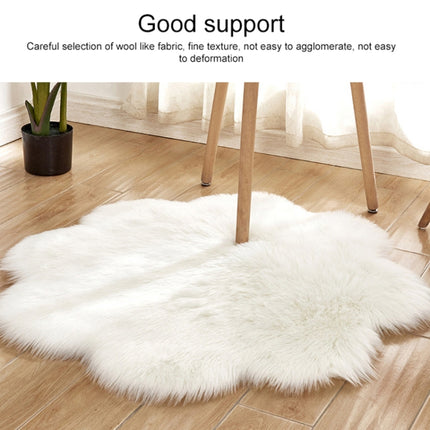 Diameter 90CM Home Furnishing Imitation Wool Carpet Bedroom Living Room Floor Mat Bay Window Cushion Office Chair Cushion Sofa Cushion(Dark Gray)-garmade.com