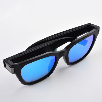 F002 Binaural Mini Smart Call Waterproof Bluetooth Glasses Earphone(Blue)-garmade.com