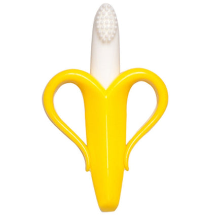 Newborn Baby Banana Silicone Teether Bite(Yellow)-garmade.com