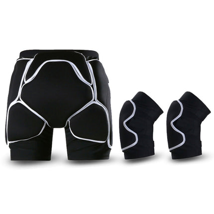 WEISOK Ski Hip Pads Knee Pads Adult Roller Skating Protective Gear, Specification: M (50-60kg)-garmade.com